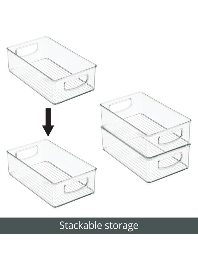 فاييت صناديق تخزين بلاستيكية شفافة كبيرة، ومنظمات للمؤن وحاويات تخزين وصناديق تنظيم الثلاجة - Image 3
